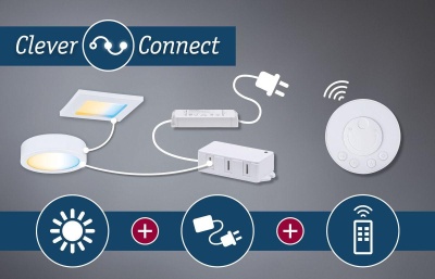 Коннектор L-образный для мебельных светильников Paulmann Clever Connect Barre 99970