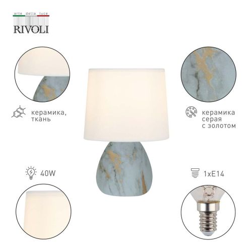 Настольная лампа Rivoli Damaris 7048-501 Б0057259 Настольная лампа Rivoli Damaris 7048-501 Б0057259