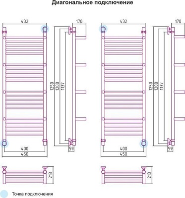 Сунержа Богема +4 полки 1200x400
