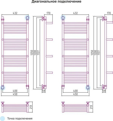 Сунержа Богема +4 полки 1200x400