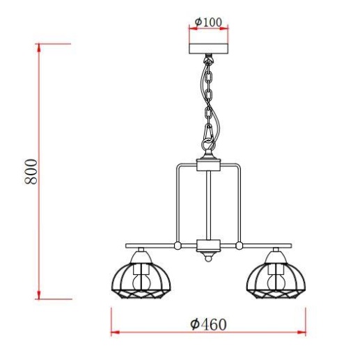 Подвесная люстра Rivoli Gekuba 5064-233 Б0047374