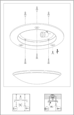 Настенно-потолочный светильник Lucide Basic 07104/30/31