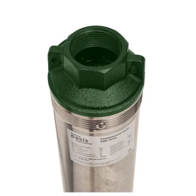 Насос для скважины Oasis SN 75/52 550 Вт глубинный насос скважинный, погружной, центробежный, расход 75 л/мин, напор 52 м, размеры 90*740 мм