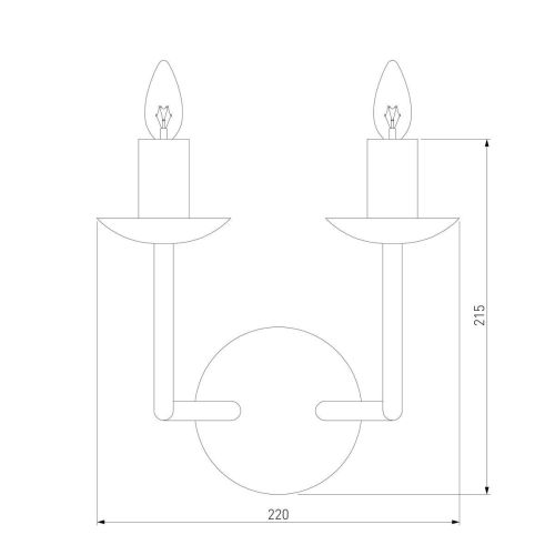 Бра Eurosvet Cariso 60150/2 латунь