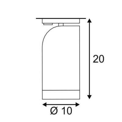 Трековый светодиодный светильник SLV 1Phase-Track Bilas 143560