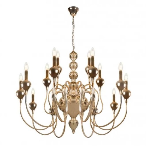 Подвесная люстра iLamp Lady 88003-10+5 GD Подвесная люстра iLamp Lady 88003-10+5 GD