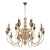 Подвесная люстра iLamp Lady 88003-10+5 GD Подвесная люстра iLamp Lady 88003-10+5 GD