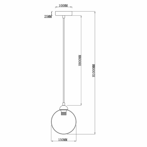 Подвесной светильник Rivoli Lattea 3035-201 Б0037692