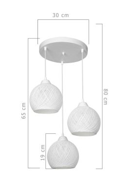 Подвесная люстра Toplight Lizbeth TL1612R-03WH