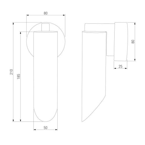 Настенный светильник Eurosvet Wing 40037/1 хром