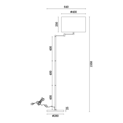 Торшер Freya Joan FR5112FL-01CH