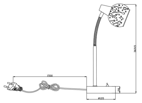 Настольная лампа Rivoli Gocce 7007-501 Б0038120