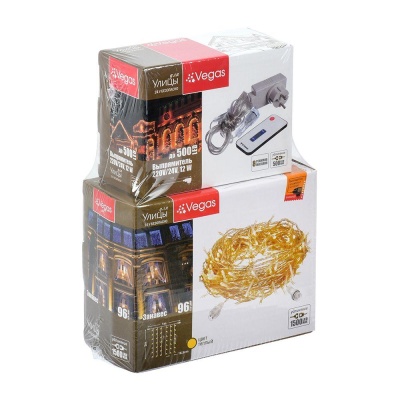 Уличная светодиодная гирлянда Vegas Занавес 220V теплый белый 8 режимов 55125