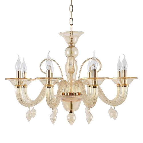 Подвесная люстра Crystal Lux Caetano SP-PL8 Amber