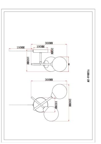 Бра Moderli Molecule V10844-2W