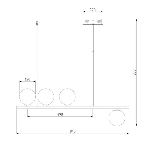 Подвесная люстра Eurosvet Fredo 70136/4 белый