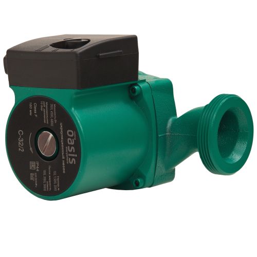 Насос циркуляционный для отопления Oasis C-32/2 с мокрым ротором, 60 Вт, напор 2 м, 30 л/мин, с накидными гайками
