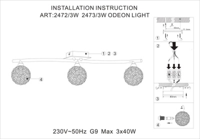 Спот Odeon Light Aketi 2472/3W