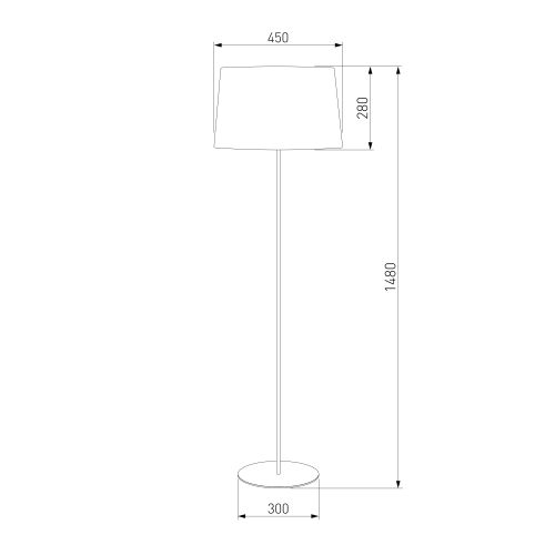 Напольный светильник TK Lighting 2920 Maja Black