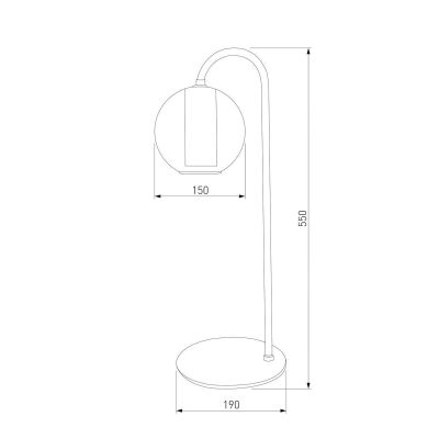 Настольная лампа Eurosvet Cobble 80508/1 дымчатый