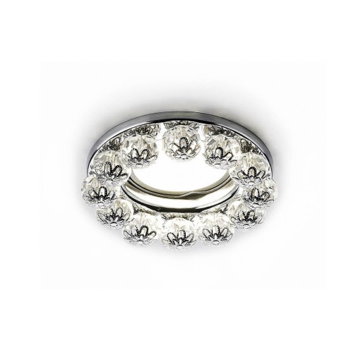 Встраиваемый светильник Ambrella light Crystal K203 CL/CH