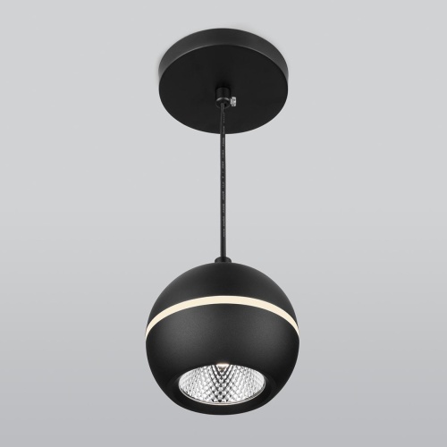 Подвесной светодиодный светильник Elektrostandard DLS023 9W 4200K черный a047775