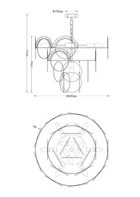 Подвесная люстра Moderli Komo V7082-10P