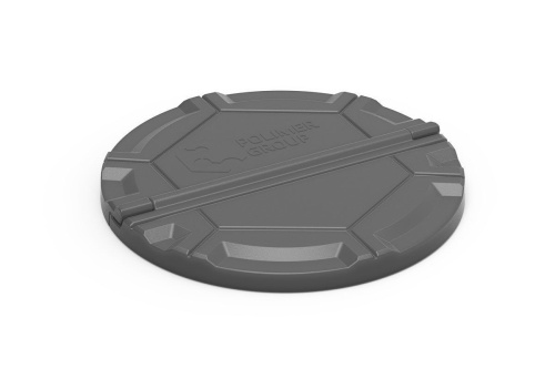 Крышка колодца «Роса» серая