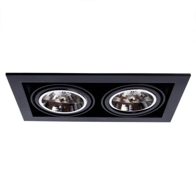 Встраиваемый светильник Arte Lamp Cardani A5935PL-2BK Встраиваемый светильник Arte Lamp Cardani A5935PL-2BK
