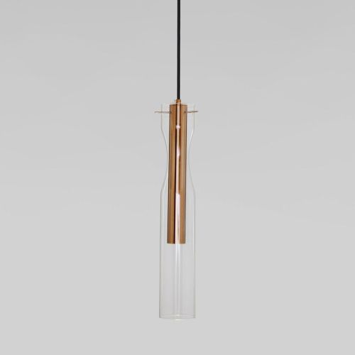 Подвесной светодиодный светильник Eurosvet Swan 50253/1 Led латунь