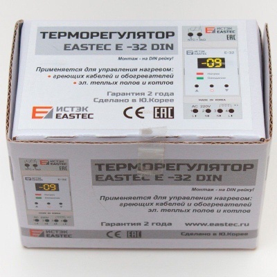 Терморегулятор E-32 DIN (На DIN рейку. 3,5 кВт)