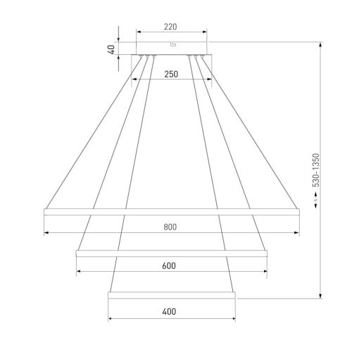 Подвесной светодиодный светильник Eurosvet Collars 90264/3 белый