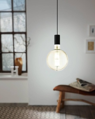 Лампа светодиодная диммируемая филаментная Eglo E27 8W 3000K дымчатая 11845