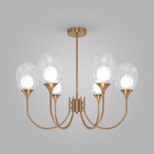 Подвесная люстра Eurosvet Spritz 70217/6 латунь