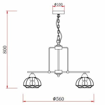 Подвесная люстра Rivoli Gekuba 5064-205 Б0047372