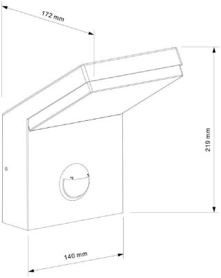 Уличный настенный светодиодный светильник Deko-Light Tucanae Motion 731133